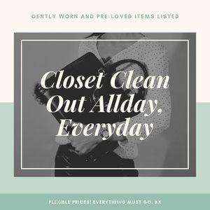 Closet Clean Out 🛍